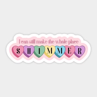 Shimmer Hearts Sticker